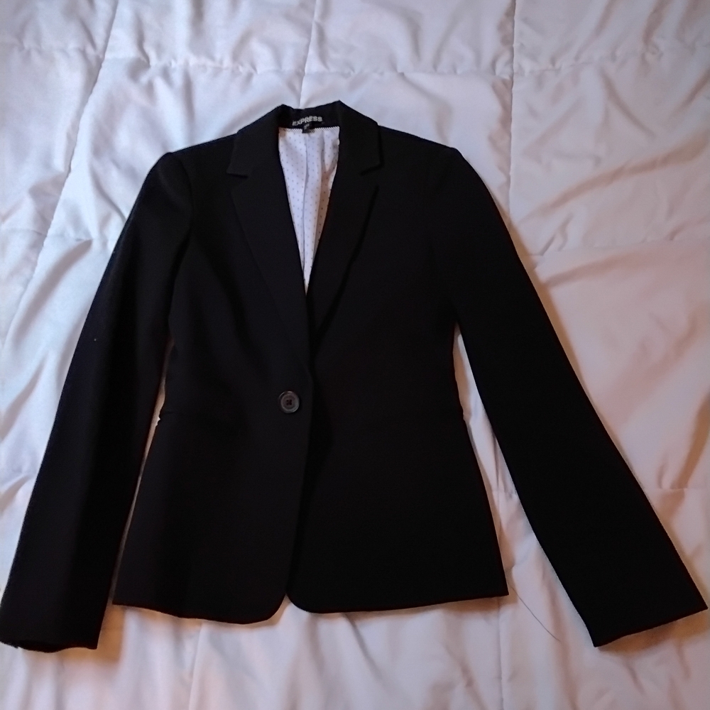 EXPRESS Black Women's Single-Button Blazer